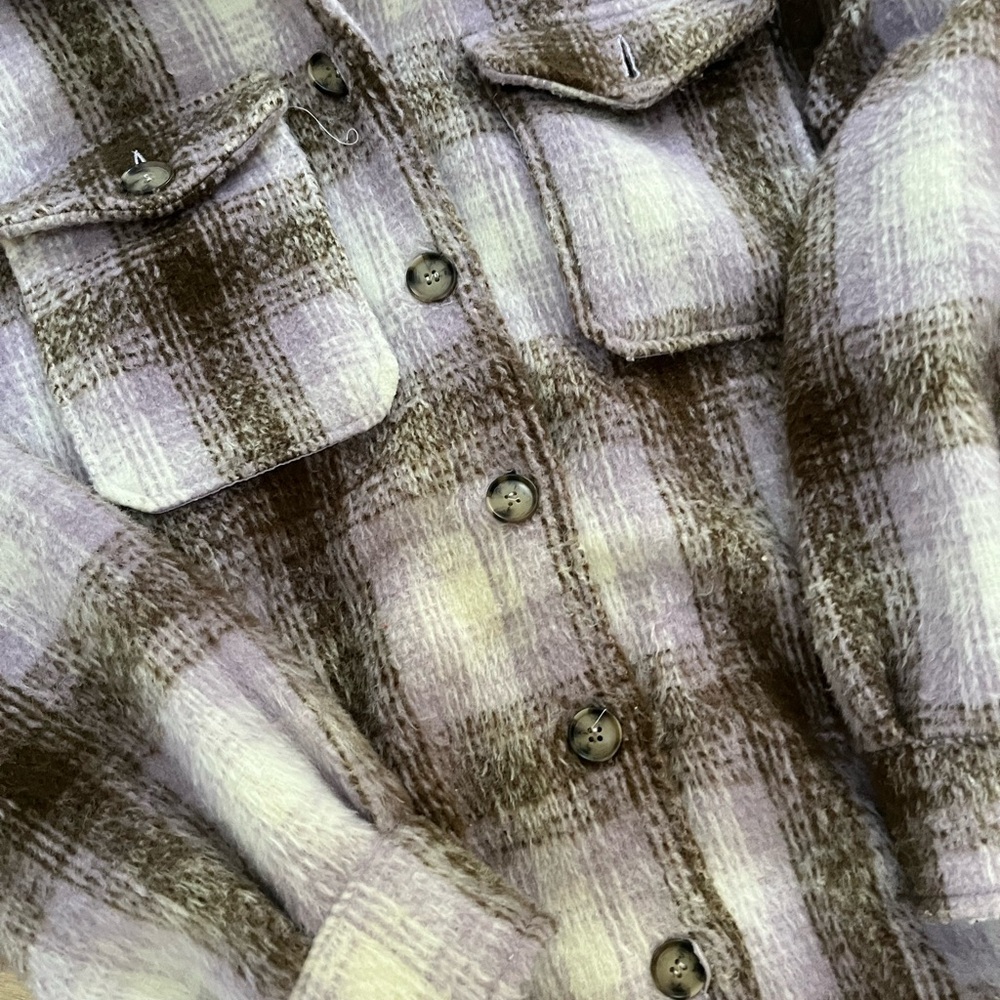 Plaid Button-Up Jacket - Picture 3 of 5